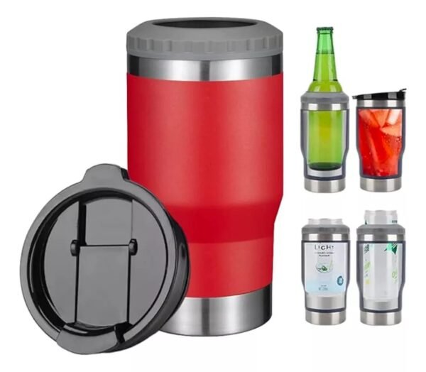 Copo Térmico Termolong Vermelho 420ml – Manutenção de temperatura por até 6 horas