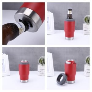 Copo Térmico Termolong Vermelho 420ml – Manutenção de temperatura por até 6 horas