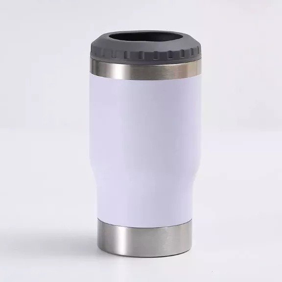 Copo Térmico Termolong Branco 420ml – Aço inox e isolamento térmico para bebidas geladas