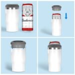 Copo Térmico Termolong Branco 420ml – Aço inox e isolamento térmico para bebidas geladas