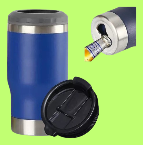 Copo Térmico Termolong Azul 420ml – Isolamento térmico para manter bebidas geladas por até 6 horas.