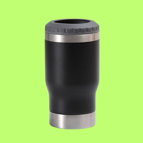 "Copo Térmico Termolong Preto 420ml – Tecnologia de isolamento térmico de 6 horas para bebidas geladas.