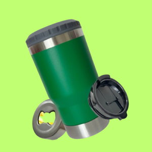 Copo Térmico Termolong Verde 420ml – Aço inox e isolamento térmico para bebidas geladas